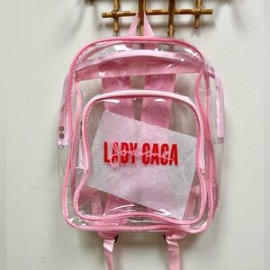🆕 Lady Gaga Joanne VIP Merch Clear Backpack